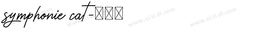 symphonie cat字体转换